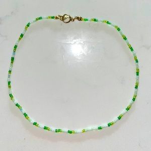 50% OFF HANDMADE| Green Necklace | Toggle Clasp